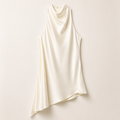 Alara Ivory Satin Halter Top