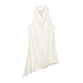 Alara Ivory Satin Halter Top