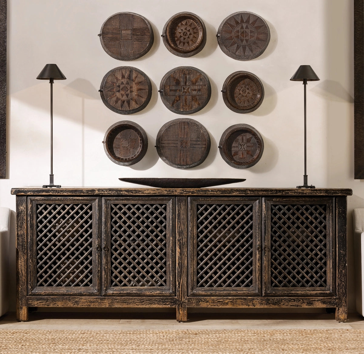 Desert Noir Lattice Dressoir