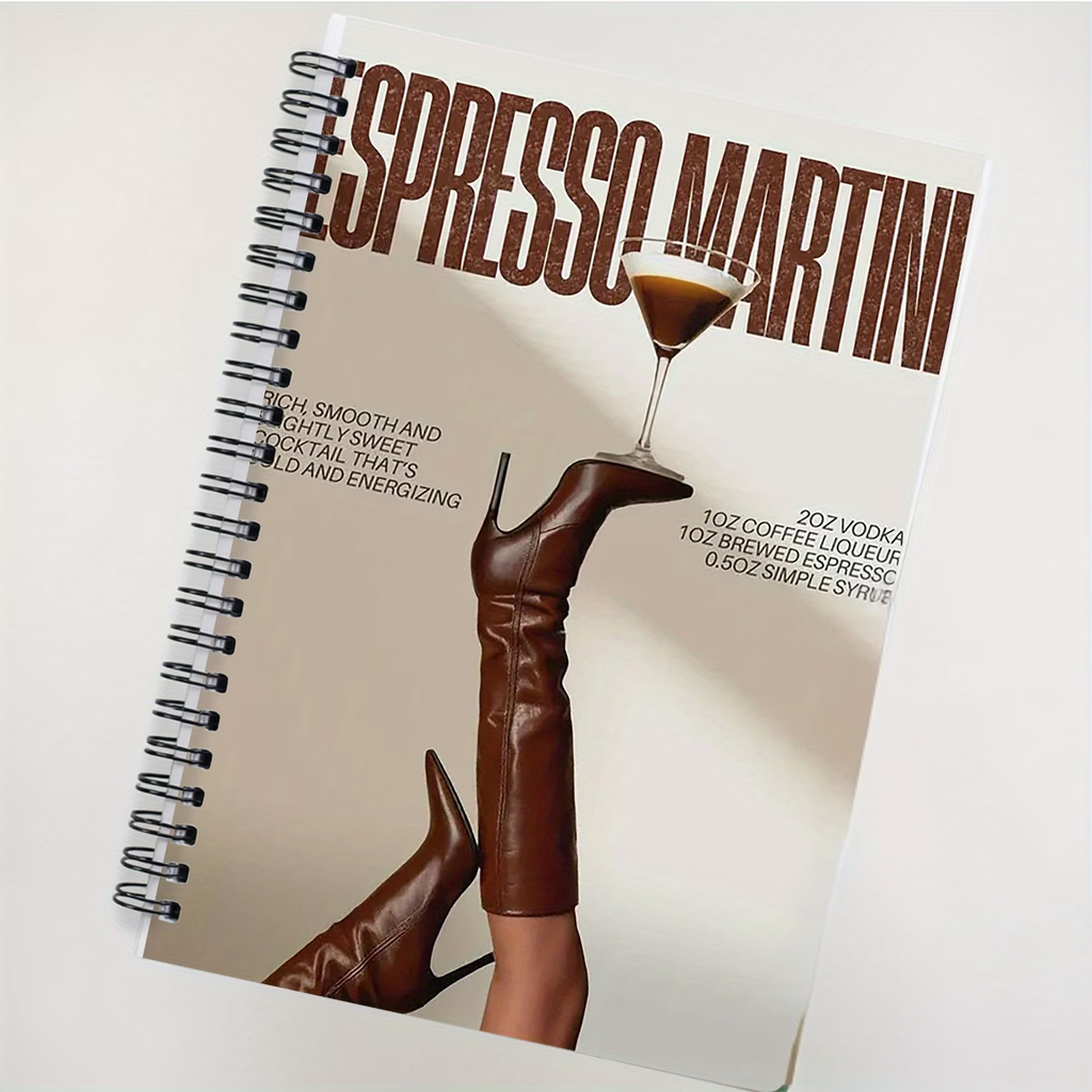 Espresso Martini Aesthetic Notebook